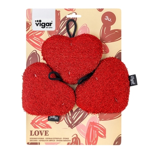 Vigar ハートスポンジ 3個セット(ハートスポンジ): 通常| プラザ