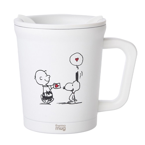 スヌーピー PEANUTS thermo mug サーモマグ オールホワイト
