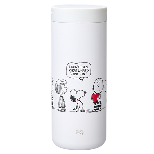 スヌーピー PEANUTS thermo mug サーモマグ ランタンボトル オールホワイト