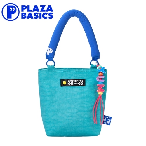 専用 ☆ サテンバッグ＆袋が入るポーチ＆マルチケース ☆ ジョリーフルール PLAZA BASICS ソフトハンドルランチポーチ(ターコイズ): 通常| プラザ