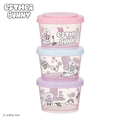 Esther Bunny エスターバニー ジョイント式保存容器3個セット(保存容器
