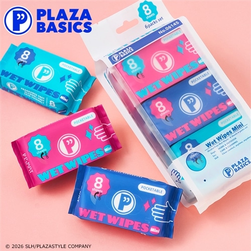 PLAZA BASICS ウェットワイプミニ6パックセット