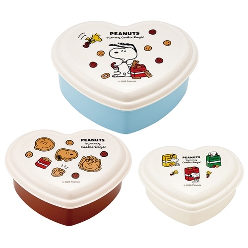 スヌーピー PEANUTS シールランチボックス3Pセット Yummy Cookie Days