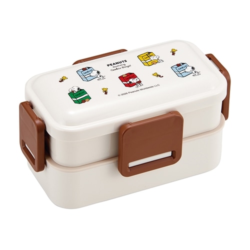 スヌーピー PEANUTS 2段ふわっとランチボックス Yummy Cookie Days!(2