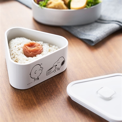 山崎実業 tower タワー スヌーピー PEANUTS バルブ付き密閉おにぎりケース