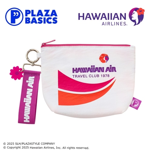 PLAZA BASICS HAWAIIAN AIRLINES ハワイアン航空 ミニポーチ