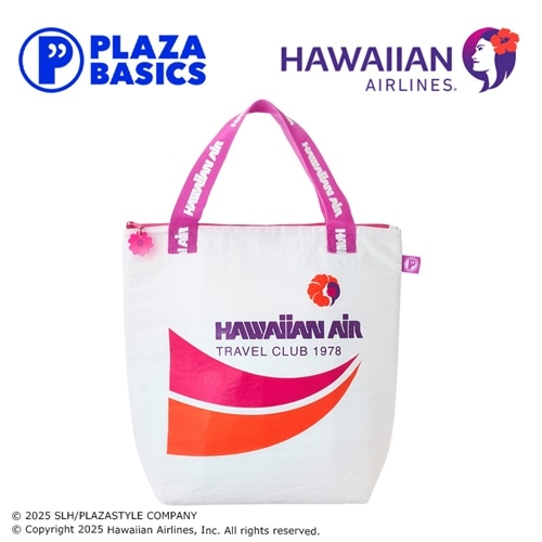 PLAZA BASICS HAWAIIAN AIRLINES ハワイアン航空 簡易保冷トートバッグ Ｍサイズ