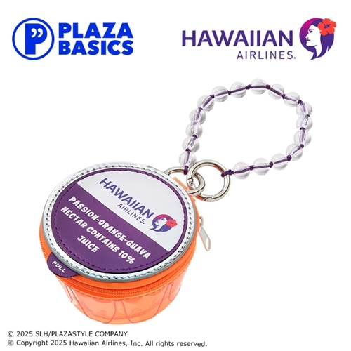 PLAZA BASICS HAWAIIAN AIRLINES ハワイアン航空 チャームポーチ POGジュース
