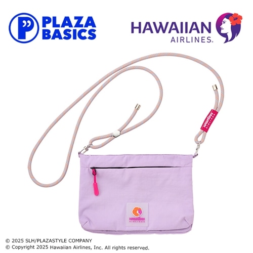 PLAZA BASICS HAWAIIAN AIRLINES ハワイアン航空 トラベルショルダーポーチ