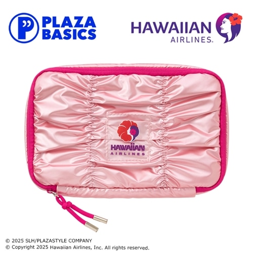 PLAZA BASICS HAWAIIAN AIRLINES ハワイアン航空 ガジェットケース Ｍサイズ ピンク