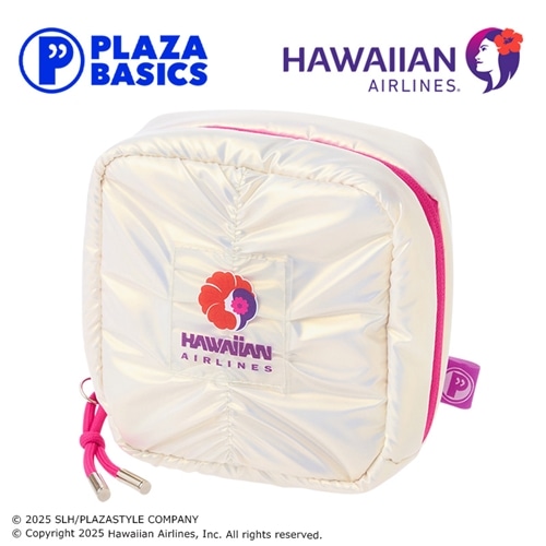 PLAZA BASICS HAWAIIAN AIRLINES ハワイアン航空 ガジェットケース Ｓサイズ ホワイト