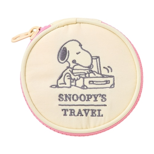 スヌーピー PEANUTS アクセサリーポーチ PINK(ピンク): 通常| プラザ