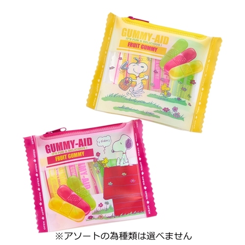 スヌーピー PEANUTS GUMMY-AID グミエイド ポーチ ※アソートの為種類は選べません