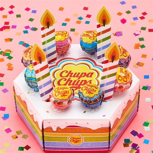 チュッパチャプス キャンディ ケーキ(紙製組み立てキット)