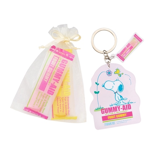 スヌーピー PEANUTS GUMMY-AID グミエイド ダブルアクリルストラップ