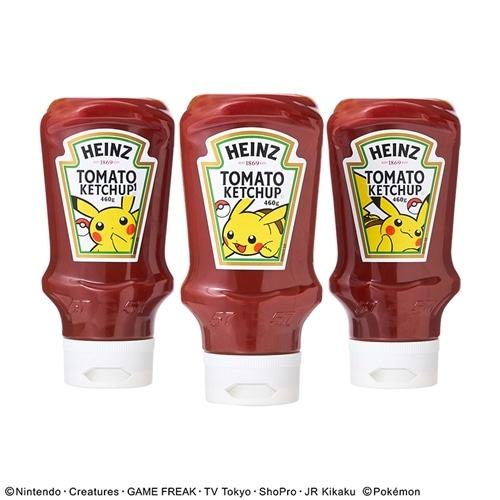 HEINZ ハインツ トマトケチャップ 逆さボトル ピカチュウ ※種類は選べ