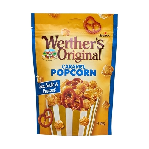 Werther's Original　ヴェルタース オリジナル キャラメルポップコーン プレッツェル
