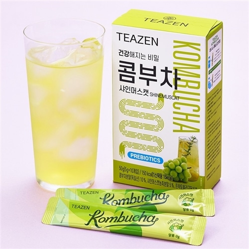 TEAZEN シャインマスカット コンブチャ 10包入り (粉末飲料)