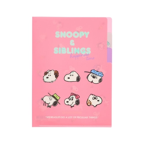 ☆美品☆ スヌーピー ミニクリアファイル（3種セット）日本製 レア