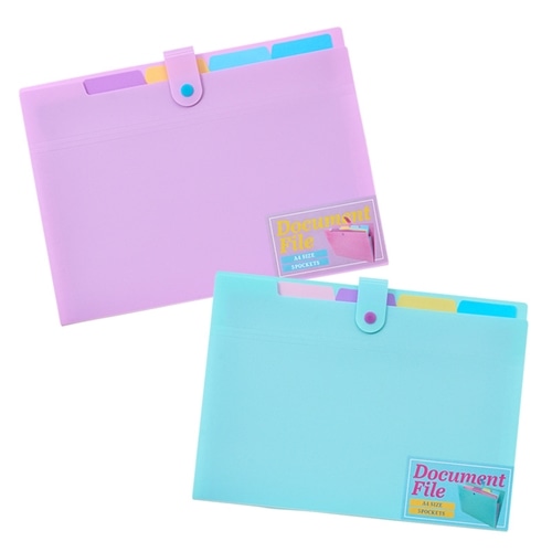 Tippi 5ポケットファイル A4サイズ(パープル): 通常| プラザオンライン