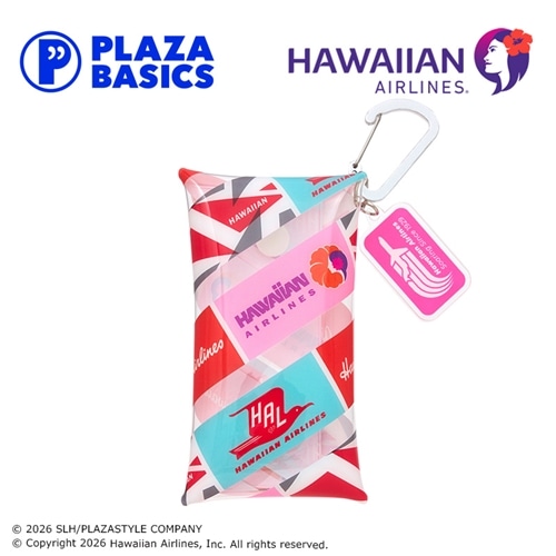 PLAZA BASICS HAWAIIAN AIRLINES ハワイアン航空 マルチクリアケース