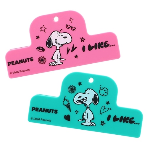 スヌーピー PEANUTS マグネットクリップ PEANUTS I LIKE…(ピンク