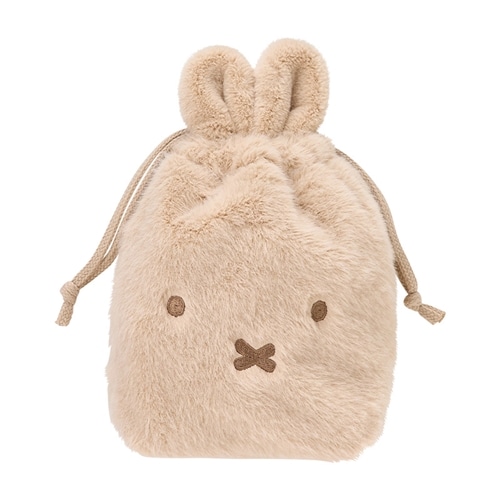 ミッフィー Miffy 巾着袋 モカブラウン