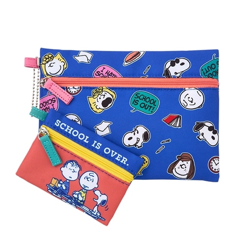 スヌーピー PEANUTS 2連ポーチ 放課後(2連ポーチ): 通常| プラザ