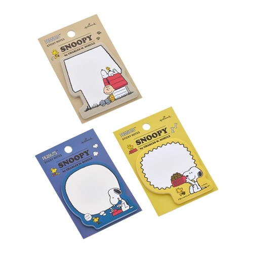 スヌーピー PEANUTS 付箋カット(ベージュ): 通常| プラザオンラインストア