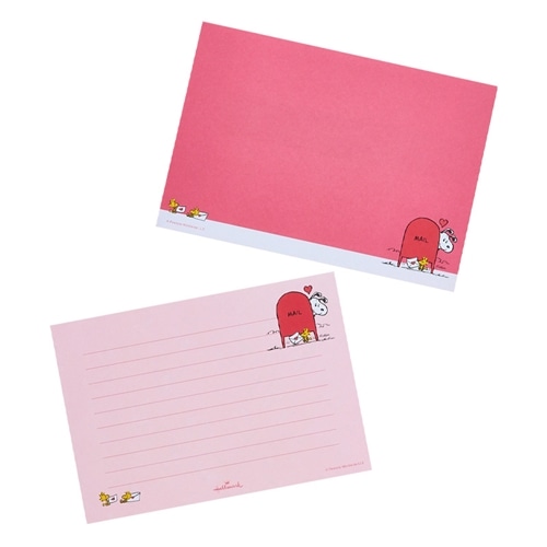 スヌーピー PEANUTS レターセット Happiness is Red(レターセット