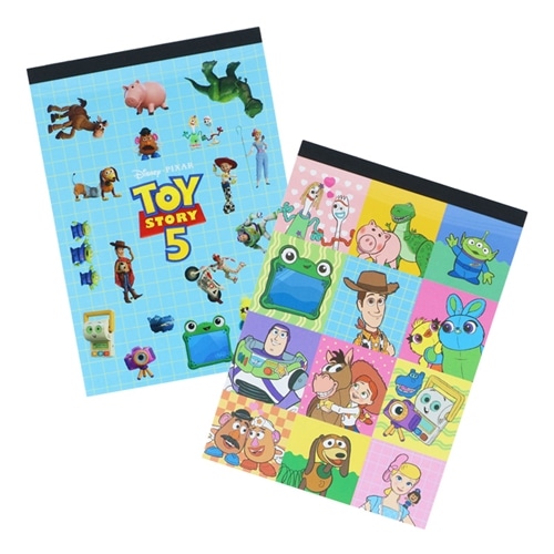 トイストーリー　レターセット　メモ帳　シール　まとめ売り TOY STORY 5 トイ・ストーリー 5 メモB7(3D): 通常| プラザオンライン