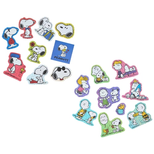 スヌーピー PEANUTS フレークステッカー(フェイス): 通常| プラザ
