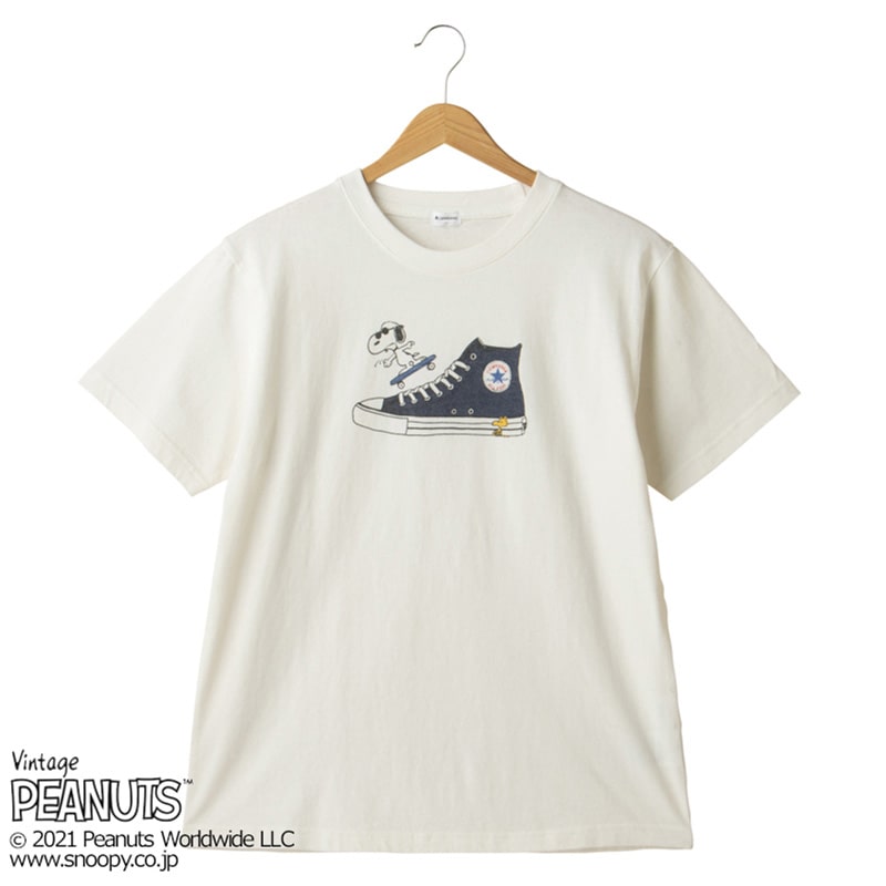 PEANUTS × CONVERSE Tシャツ／スケボー